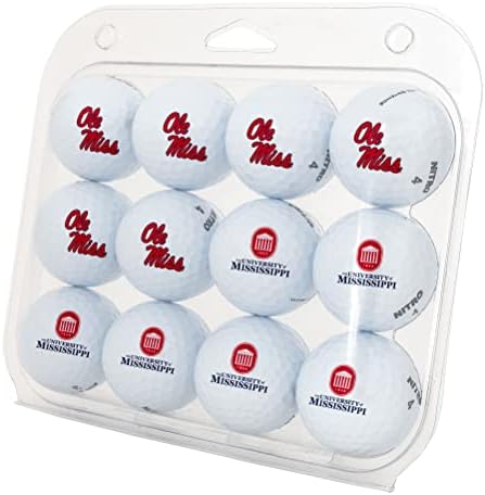 Ole Miss Rebels Golf Balls, 12 Pack